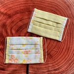 キッズマスク 花柄＆イエロードット