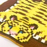 ドット絵トラのハンカチ