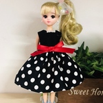 34 【再販2】【送料無料】リカちゃんワンピース☆ハンドメイド 