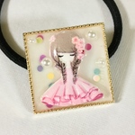 おめかし女の子ヘアゴム  レジン