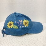 手刺繍キャップ 〜ひまわり〜