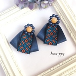 candy flower tyrolean tape ribbon ピアスorイヤリングor樹脂ピアス