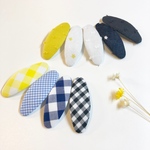 New!! 選べる2個セットஐ CHECK&STRIPE 夏のギンガム♩《オーダー承り中》 5㎝ ヘアピン ⑅◡̈*キッズ&ベビー プレゼントにも✦ฺ