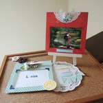 マ様御予約品  ★選択★取り換え簡単　６インチ台紙１枚　＆　デコ素材セット＜２１４＞