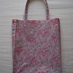 「ｔ様　オーダー品」マチ付きバッグ*リバティ*Tatum*フォギーピンク*37×30×８　２点セット