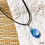 雨上がりの雫チョーカー*雲レジン*スウェード紐