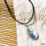 雨上がりの雫チョーカー*水玉模様*スウェード紐