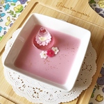 再販✖︎4！pinkガーベラリングスタンドのアクセサリートレイ