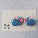 viridian×candy刺繍ピアス