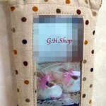 スケルトンバネ口スマホケースの型紙説明書