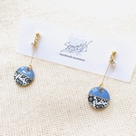 ペイズリー柄×パステルブルー