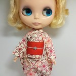 ブライス 浴衣 リカちゃん 浴衣 きなり 麻の葉