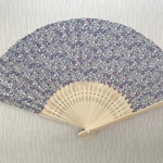 英 LIBERTY ≪エロイーズ≫★ 扇子 white  ※扇子袋付き