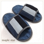 リクエスト販売☆洗えるスリッパ♪メンズサイズ デニムリメイク(sp4)