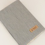 1点限定!!【単行本】ゴムバンド栞付ブックカバー★ヒッコリー★シンプルストライプ★イカリ