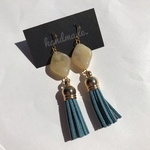 ブルータッセル❁︎ピアス＆イヤリング