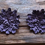 【m様ご予約品】革花のブローチ 2Lサイズ 2点