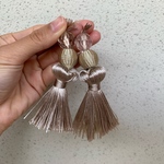 tassel pink beige