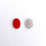 ルージュレッド 小ぶり ピアス イヤリング