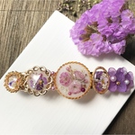 藤色の紫陽花お庭❤︎  バレッタ