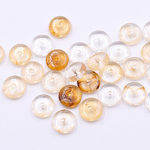 送料無料60個 アクリルビーズ  琥珀色 ソロバン 8mm S1914