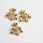 6pcs フラワーチャーム ジョイント ゴールド