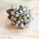 布花　秋色の紫陽花ブローチ