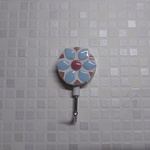 タイルのマグネットフック（水色）
