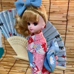 リカちゃん 浴衣  花