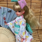 リカちゃん 浴衣 三角