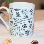 ベテランダイビングガイド「まえくみ」の魚のイラストマグカップペア(2個セット)