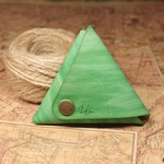 グリーン三角コインケース
