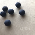 マット ネイビー ビーズ 【6個】パーツ ハンドメイド 素材