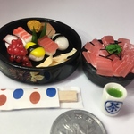  ミニチュアフード お寿司 マグロ丼 お茶セット ！