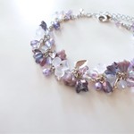 紫陽花ブレスレット　パープル