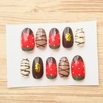 ネイルチップ 《 苺 バレンタイン チョコレート スイーツ ハート 》