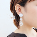 【Fair-10】【１点のみ】ドイツ製グレーとヴィンテージアソートビーズのジュエリー