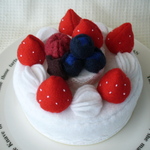 ベリーのケーキ　フェルトままごと