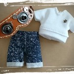 No.S②Tシャツ＆パンツセット　オビツ１１