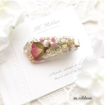 ミニ薔薇のヘアクリップ♡