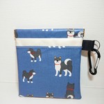 特売！中型犬用ポケット付きマナーポーチ  黒柴犬