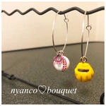 野球ボールピアス⚾︎