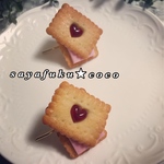ポニーフックぷっくりイチゴジャムクッキー
