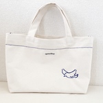 羽ばたく鳥さんトートバッグ(ランチバックサイズ)