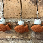 たい焼きねっこねこストラップ