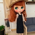 【送料無料】リカちゃん/ブライス   レーストップス、デニムジャンスカセット
