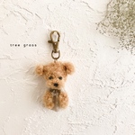 トイプーちゃんのリールキーホルダー （レッド・アプリコット色）