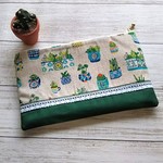 サボテン🌵フラットポーチ  東欧