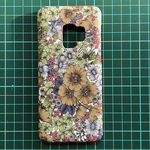 【miさま、オーダー品】Gloria Flowers 茶 Galaxy S9