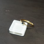 ブルーサファイア　ブリーゼリング　SILVER925　YG
